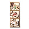 Christmas Wood Pendant Decorations HJEW-K038-01A-1