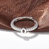 S925 Sterling Silver Adjustable Letter Rings for Women RJEW-M068-01P-O-4