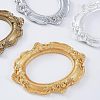 4Pcs 4 Colors Oval Retro Resin Photo Frames AJEW-FG0001-48-4