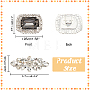  4Pcs 2 Style Alloy Shoe Buckle Clips FIND-NB0003-81-2