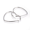 Tarnish Resistant 201 Stainless Steel Hoop Earrings LS-EJEW-A052-09C-2