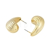 Teardrop CCB Plastic Stud Earrings for Women EJEW-Q382-03G-2