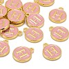 Golden Plated Alloy Enamel Charms X-ENAM-S118-07H-4