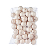 Round Unfinished Wood Beads WOOD-TA0001-07-LF-7