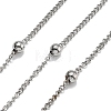 Tarnish Resistant 304 Stainless Steel Twisted Chains/Curb Chains CHS-H024-01P-B-1