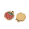 Fruit 304 Stainless Steel Enamel Pendants SA-CBA49D2-11G-15-2