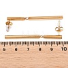 304 Stainless Steel Stud Dangle Earrings EJEW-E617-07G-3