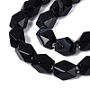 Natural Black Agate(Dyed & Heated) Beads Strands G-Q608-11A-4