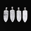 Natural Quartz Crystal Pendants G-N349-16P-09-1
