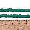 Transparent Frosted Glass Beads Strands GLAA-N072-01A-A09-4