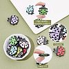 12Pcs 6 Colors Food Grade Eco-Friendly Silicone Beads SIL-CA0001-18-4