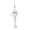 Glass Teardrop Hanging Suncatchers HJEW-JM04755-02-2
