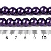 Baking Paint Pearlized Glass Pearl Round Bead Strands HY-Q003-4mm-20-4