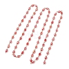 Oval Glass Beaded Link Chains AJEW-JB01471-02-2