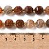 Natural Black Gold Rutilated Quartz Beads Strands GG-CBABD99-03B-5