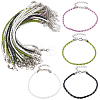 50Pcs Trendy 3MM Round Braided Imitation Leather Cord Bracelet Making BJEW-CL0001-45-1