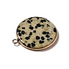 Natural Dalmatian Jasper Pendants G-A213-01G-06-3