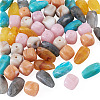 60Pcs 6 Colors Opaque Acrylic Beads OACR-TA0004-96-3
