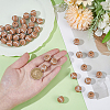 40Pcs Printed Round Silicone Focal Beads SIL-OC0001-24B-3