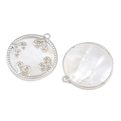 Brass & Natural Shell Pendants SH-CBA7BFE-02A-P-1