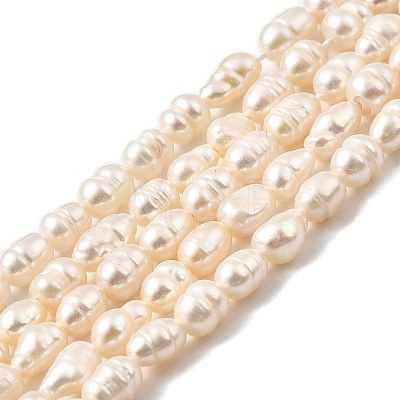 Natural Cultured Freshwater Pearl Beads Strands PEAR-I007-01Q-01A-1