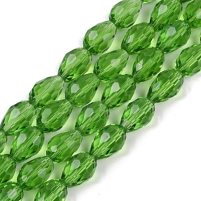 Transparent Imitation Jade Glass Beads Strands GLAA-N005-T10mm-D14-1