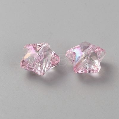 Star Transparent Acrylic Beads X-MACR-CJC0002-02B-02-1