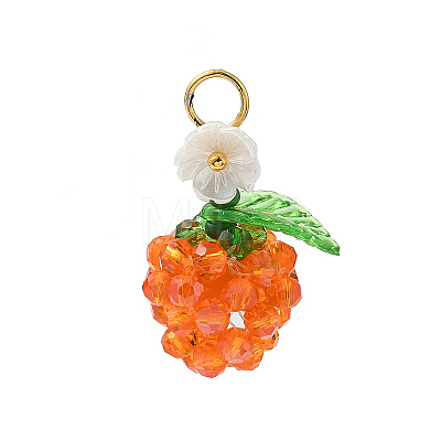 Transparent Glass Pendants PALLOY-MZ00905-02-1