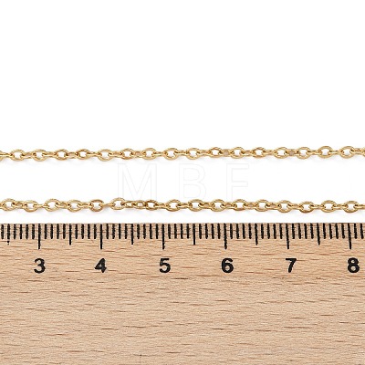 304 Stainless Steel Cable Chain Necklaces X-NJEW-K090-01G-1