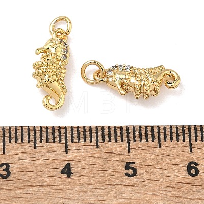 Brass Micro Pave Cubic Zirconia Pendants KK-A291-11H-G-1