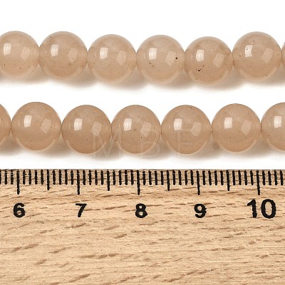 Natural White Jade Beads Strands G-H348-8mm-02-1