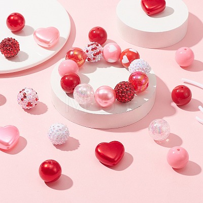 DIY Bubblegum Bracelet Pendant Decoration Making Kit for Valentine's Day DIY-CJC0007-02-1