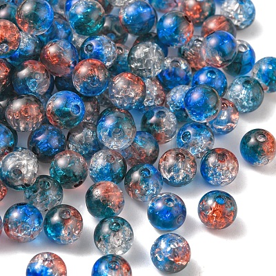 50G Transparent Crackle Acrylic Beads CACR-YW0001-01A-1
