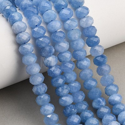 Faceted Dyed Natural White Jade Beads Strands GG-CBAE966-01A-T-1