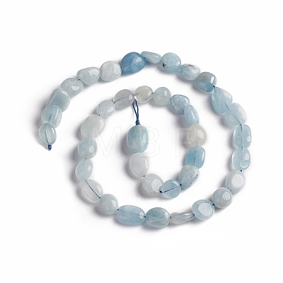 Natural Aquamarine Beads Strands X-G-D0002-D54-1