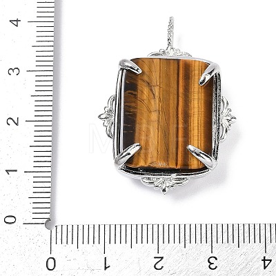 Natural Tiger Eye Pendants G-I381-01P-07-1