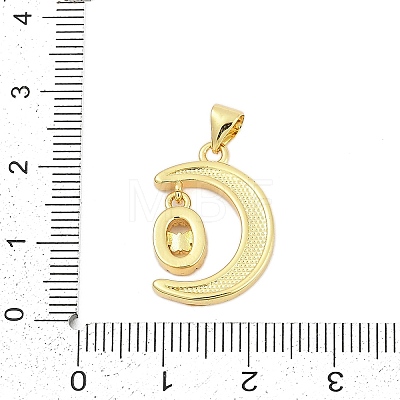 Brass Micro Pave Cubic Zirconia Pendants KK-I723-19G-04-1