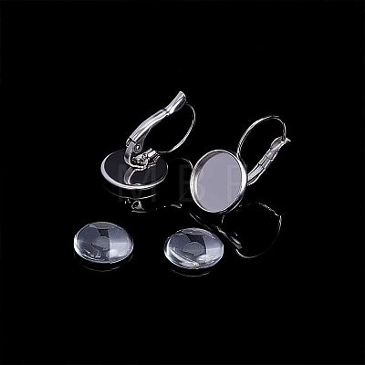 Unicraftale 80Pcs 4 Style 304 Stainless Steel Leverback Earring Findings STAS-UN0024-46-1