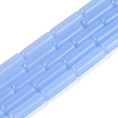 Imitation Jade Glass Beads Strands GLAA-N070-01A-B04-1