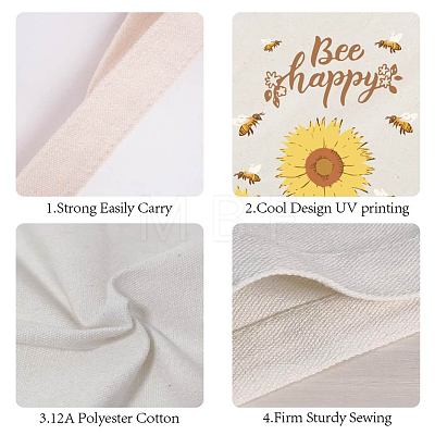 Foldable Canvas Cloth Pouches ABAG-WH0033-017-1