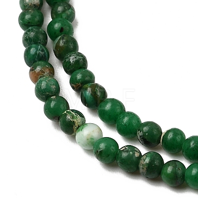 Natural Regalite/Imperial Jasper/Sea Sediment Jasper Beads Strands G-K317-A17-01A-1