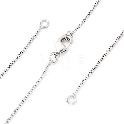 0.9MM Brass Box Chain Necklaces Making NJEW-D302-74P-1