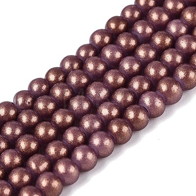 Baking Paint Glass Pearl Beads Strands DGLA-ZX001-05A-18-1