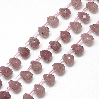 Natural Strawberry Quartz Beads Strands G-R435-15L-1