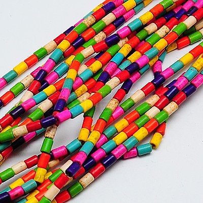 Synthetic Turquoise Beads Strands TURQ-G120-3x5mm-M-1