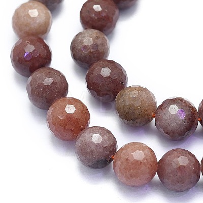 Natural Strawberry Quartz Beads Strands G-K310-A08-10mm-1