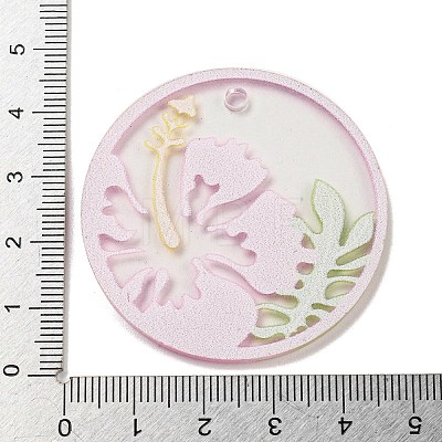 Opaque Acrylic Pendants BACR-C001-01G-1