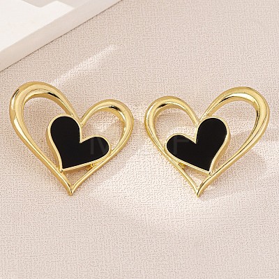 Zinc Alloy Acrylic Stud Earrings FS-WGDBD25-01-1
