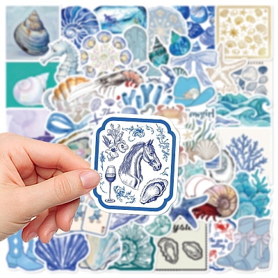 50Pcs PVC Waterproof Stickers PW-WGE304E-01-1