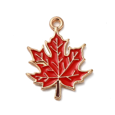Thanksgiving Day Theme Alloy Enamel Pendants ENAM-M002-03G-03-1